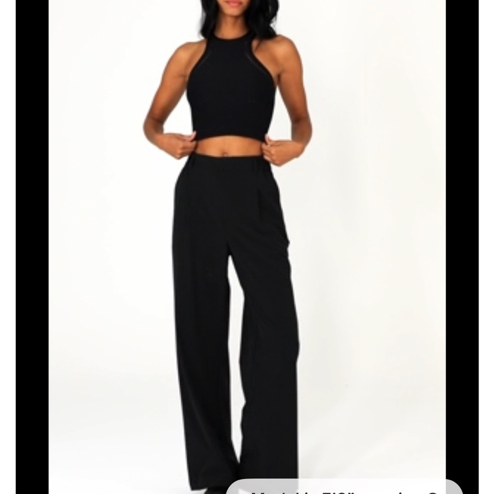 Alo Black Racerback Tank Top size large Alo yoga Pilates walk hike spinning - Picture 9 of 11